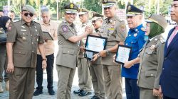 Apel Kesiapsiagaan Peringatan HUT Damkar ke-106, Satpol PP ke-73, dan Satlinmas ke-63 di Kabupaten Parigi Moutong Tahun 2025