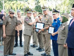 Apel Kesiapsiagaan Peringatan HUT Damkar ke-106, Satpol PP ke-73, dan Satlinmas ke-63 di Kabupaten Parigi Moutong Tahun 2025